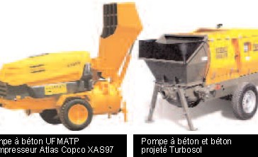 <span style='font-weight:300;'>Machine à projeter le béton, le mortier, le plâtre, la peinture</span><br/>Turbosol, Putzmeister, UFMATP … toutes sur le même segment