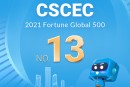 CSCEC  13e au  classement de  Fortune Global 500  en 2021