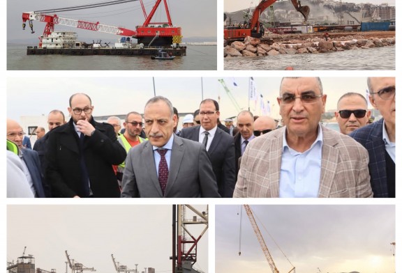 Travaux maritimes Annaba : Avancement des travaux du port phosphatier et de la ligne minière Est