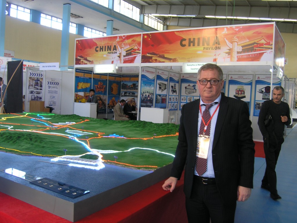 SITP2018: La maquette du futur port de Cherchel exposée sur le stand du groupe Serport