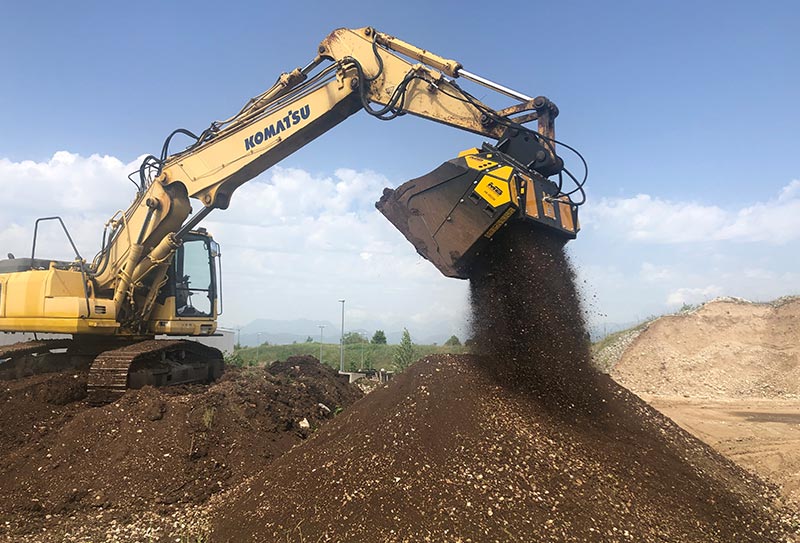 MB Crusher à Matexpo 2019 pour présenter le tout nouveau cribleur de tiges